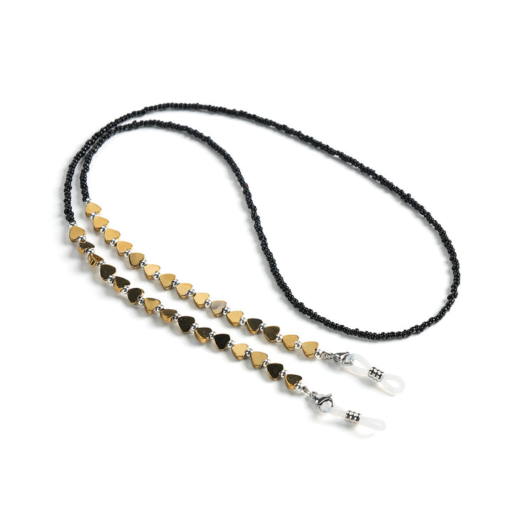 Heart-Shaped Beaded Eyewear Chain Stornfield