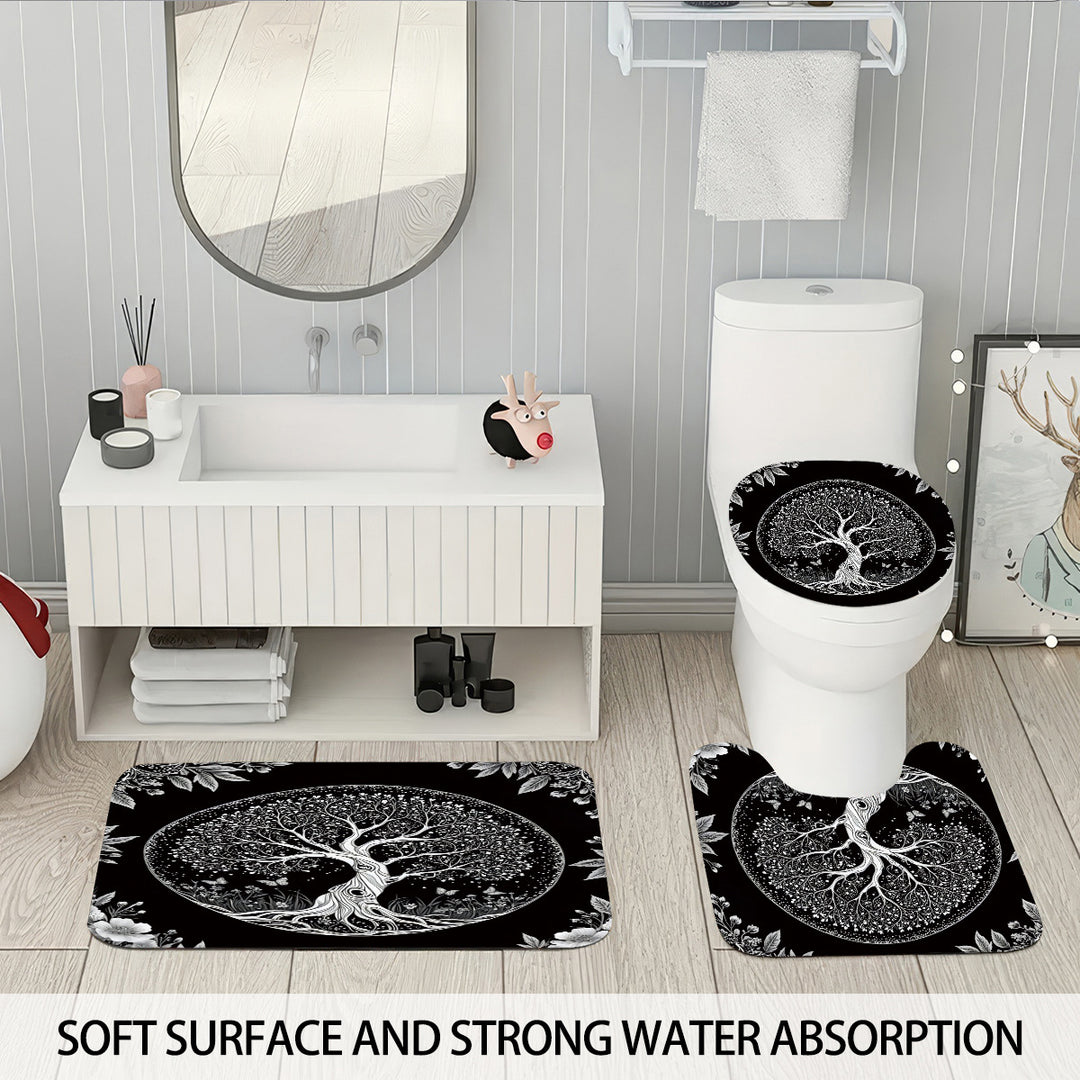 Artistic Tree Design Bathroom Set Stornfield