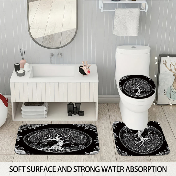 Artistic Tree Design Bathroom Set Stornfield