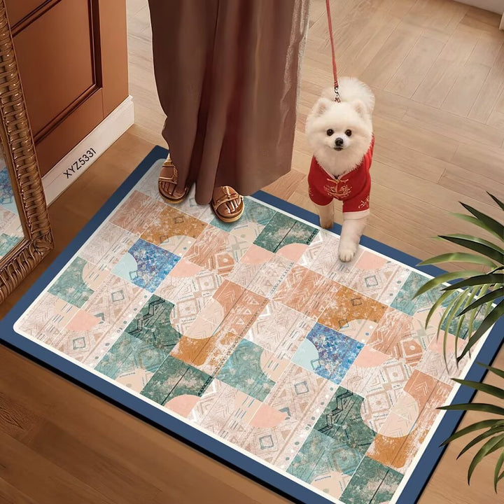 Colorful Patterned Floor Mat Stornfield