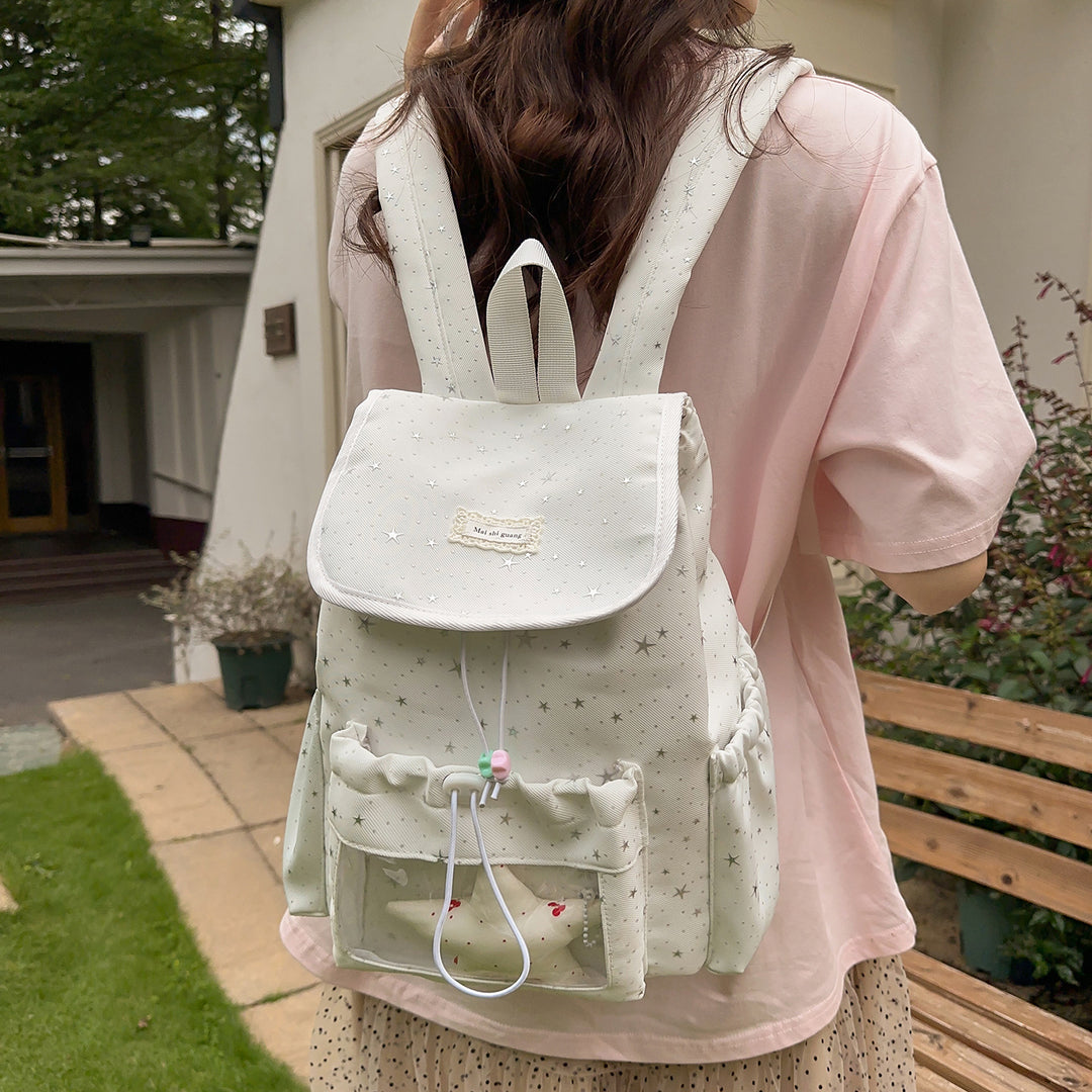 Fun Star-Embellished Mini Backpack Stornfield