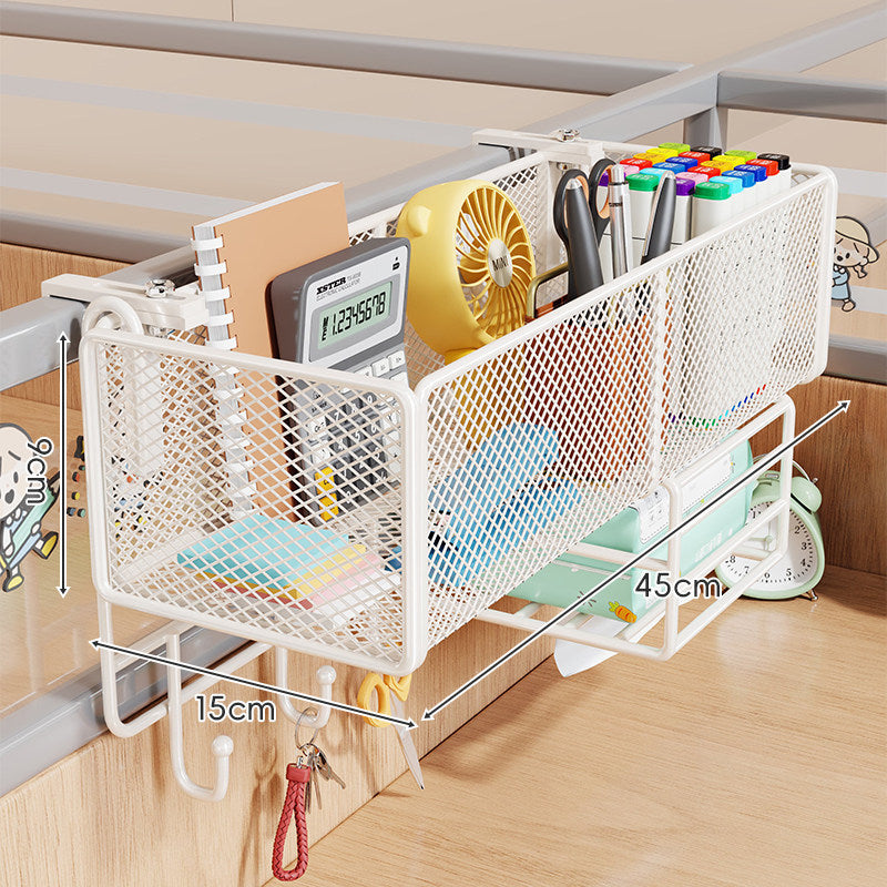 Mesh Partition Clamp Hanging Desk Organizer Basket