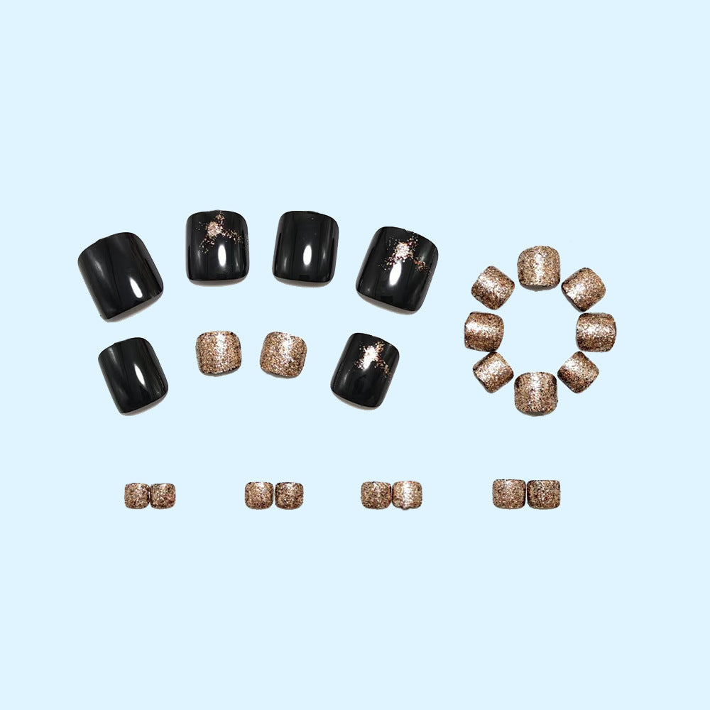 Glitter-accented artificial nails Stornfield