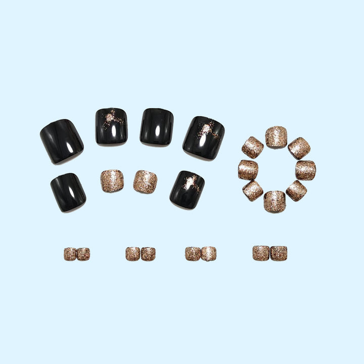 Glitter-accented artificial nails Stornfield