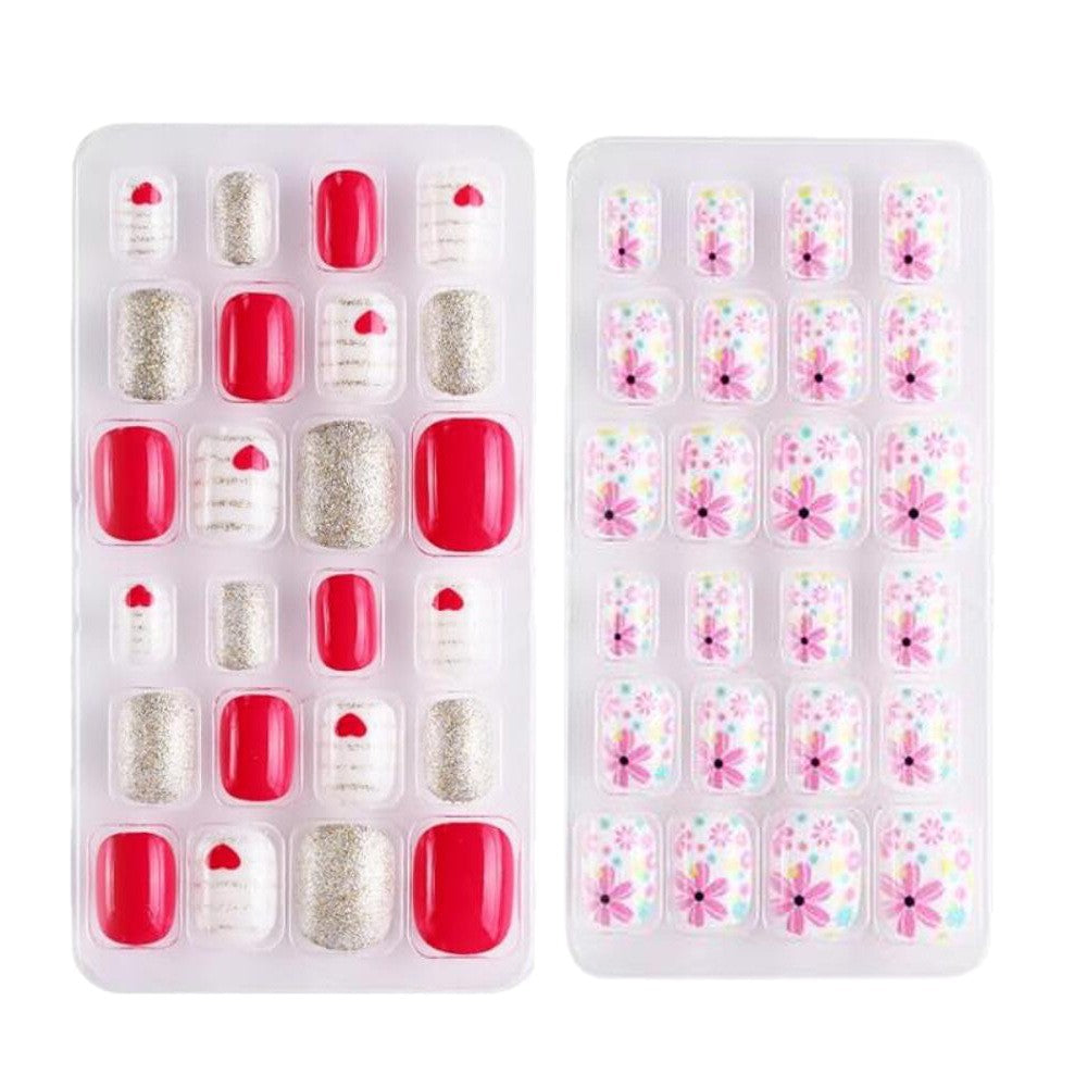 Playful Press-On Nail Tips Set