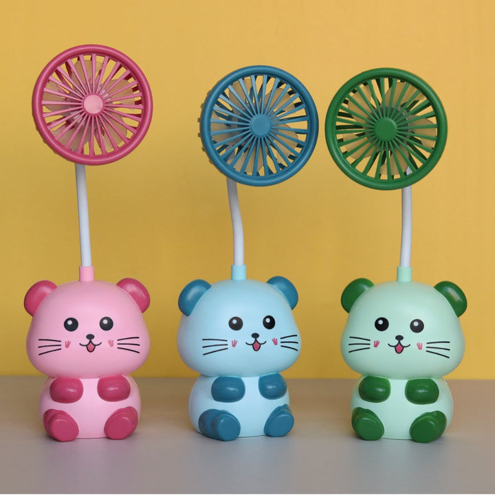 Unisex Cute Mini Hand Fan with Flexible Head Stornfield