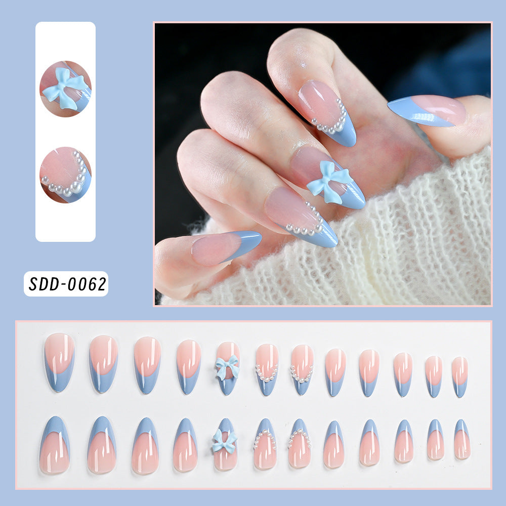 Floral Embellished Press-On Nails