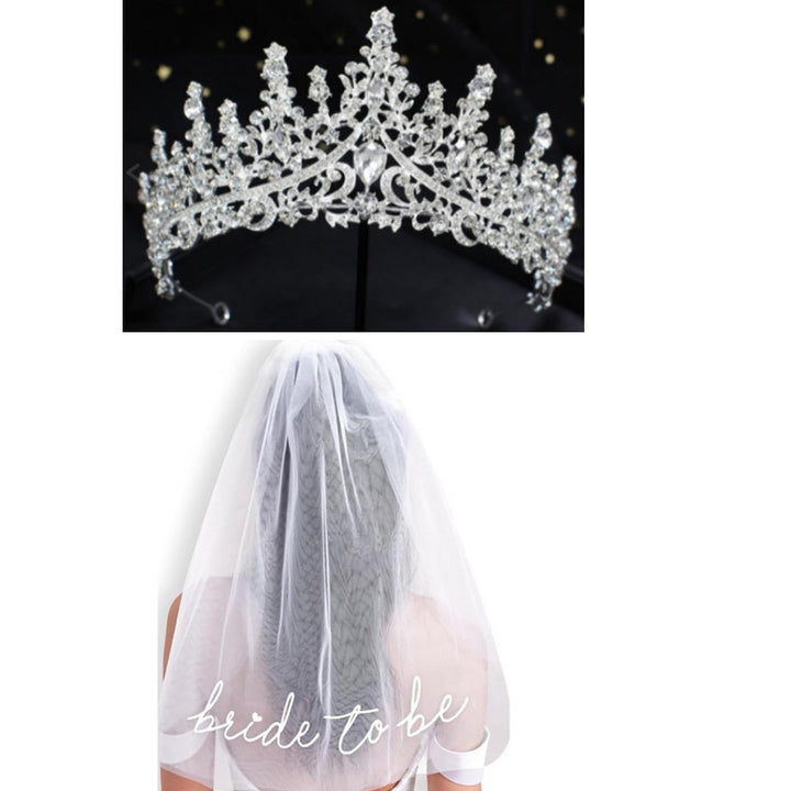 Women's Wedding Tiara and Veil Set Stornfield