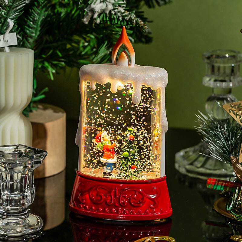 festive glitter lantern