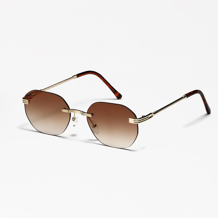 Ladies geometric sunglasses with elegant metal frame Stornfield