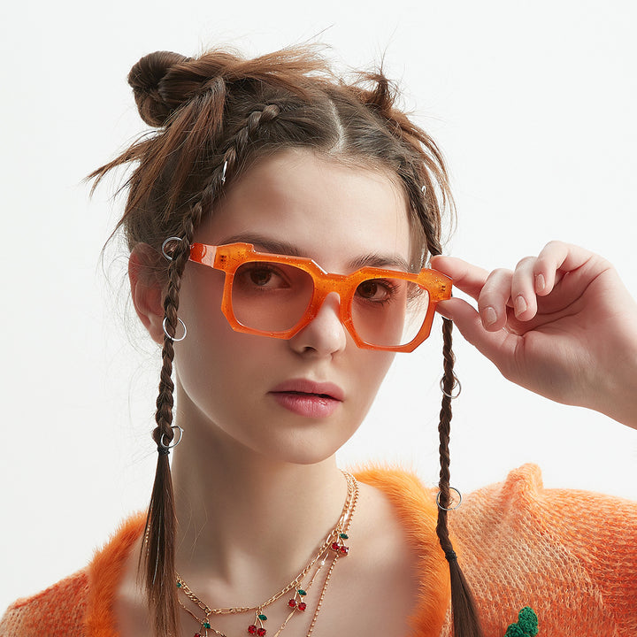 Women's fashionable transparent sunglasses with stylish gradient lenses Stornfield