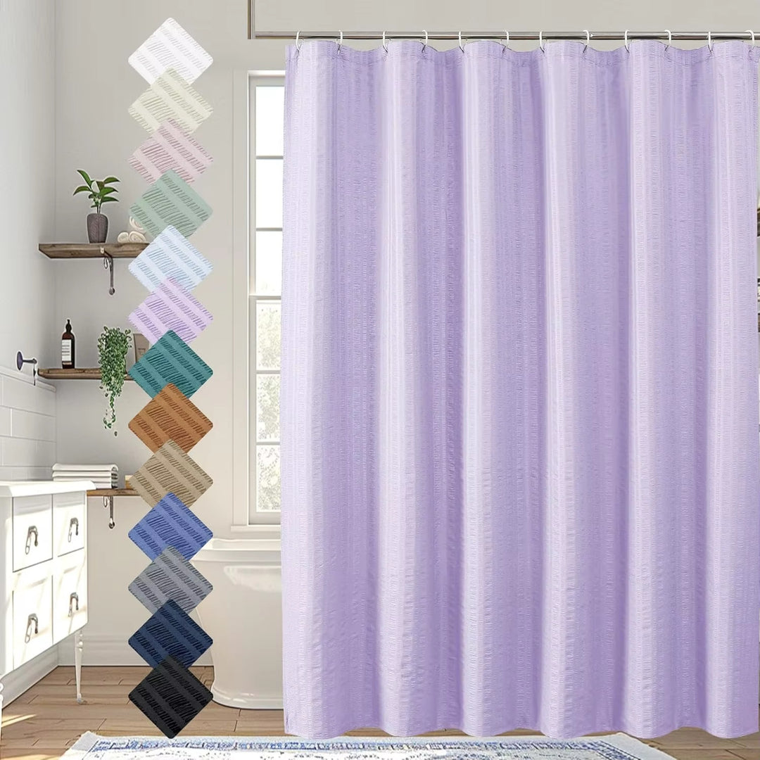 Premium Textured Shower Curtain Stornfield