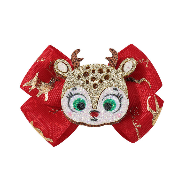 Festive Holiday Hair Bow Clip Stornfield