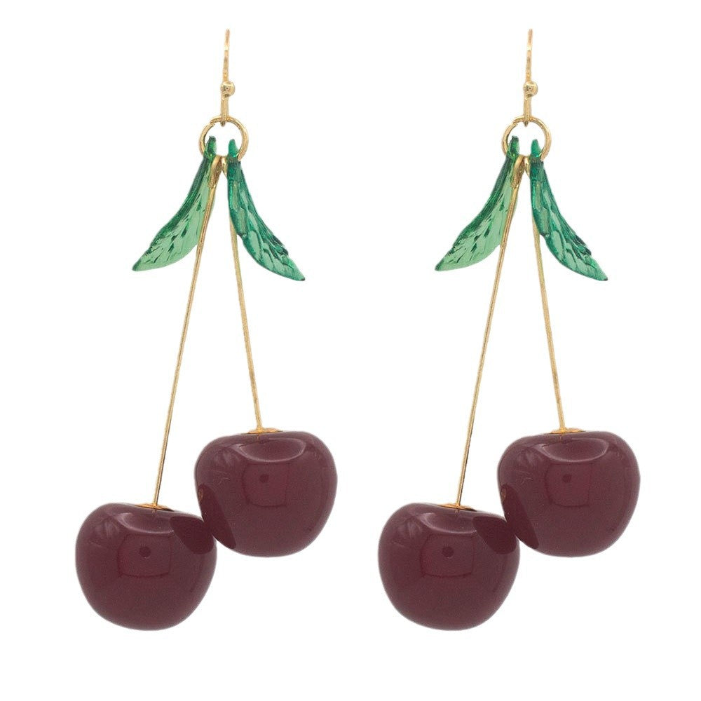 Quirky Cherry Drop Earrings Stornfield