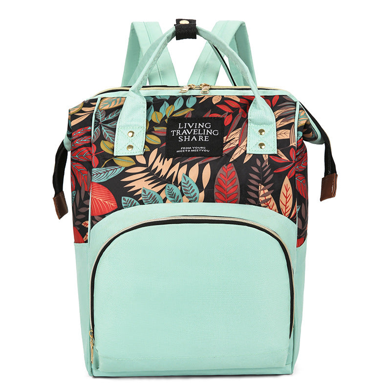 Floral Print Multi-Functional Backpack Stornfield