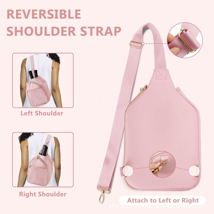 Sporty shoulder bag for tennis rackets with practical compartments Stornfield