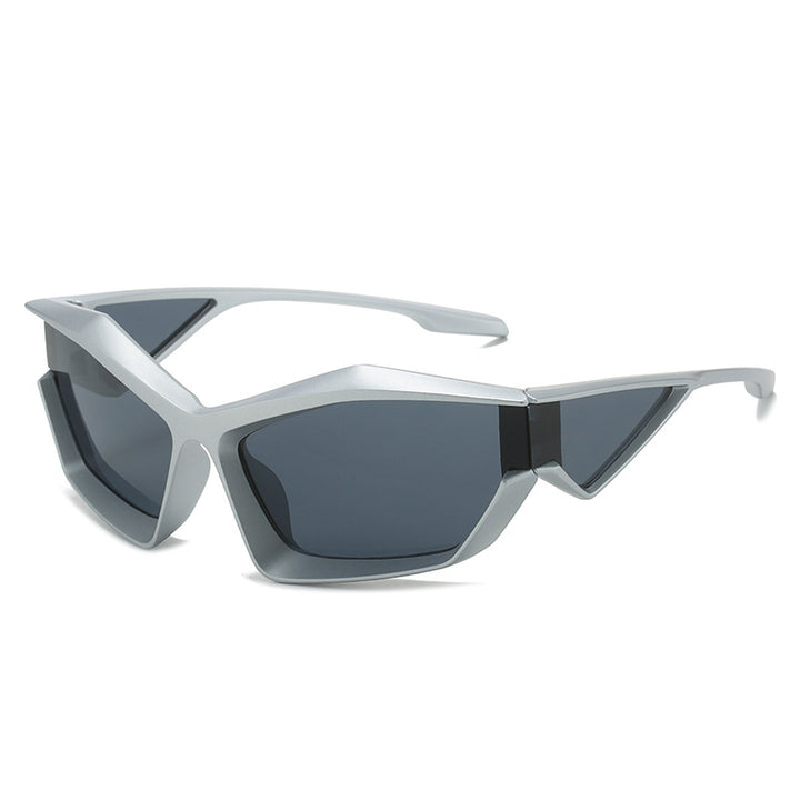 Women's sporty performance sunglasses with modern geometry frame Stornfield