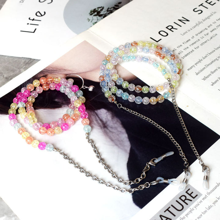 Colorful Textured Beaded Eyewear Chain Stornfield