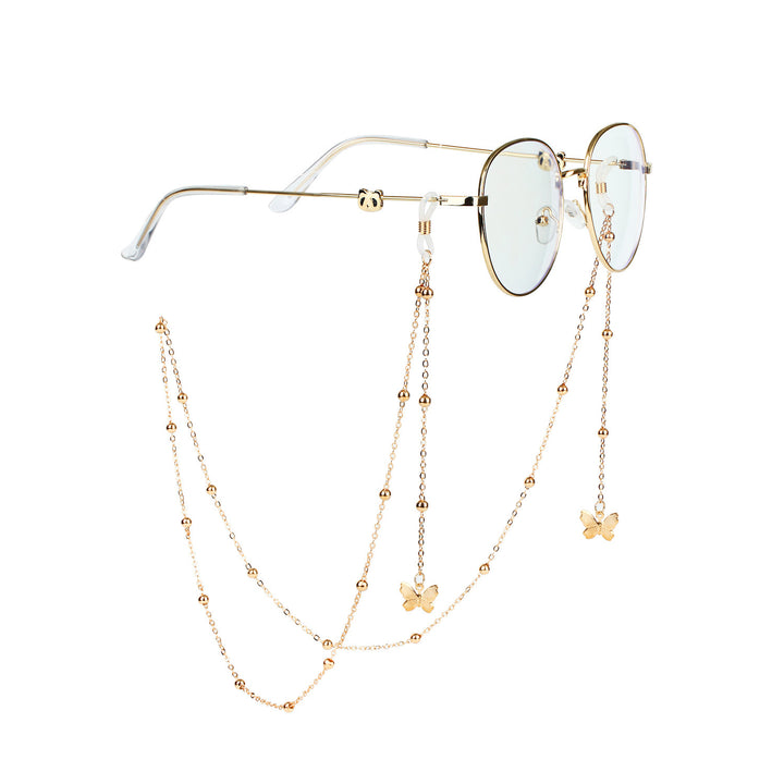Glasses chain with butterfly pendants Stornfield