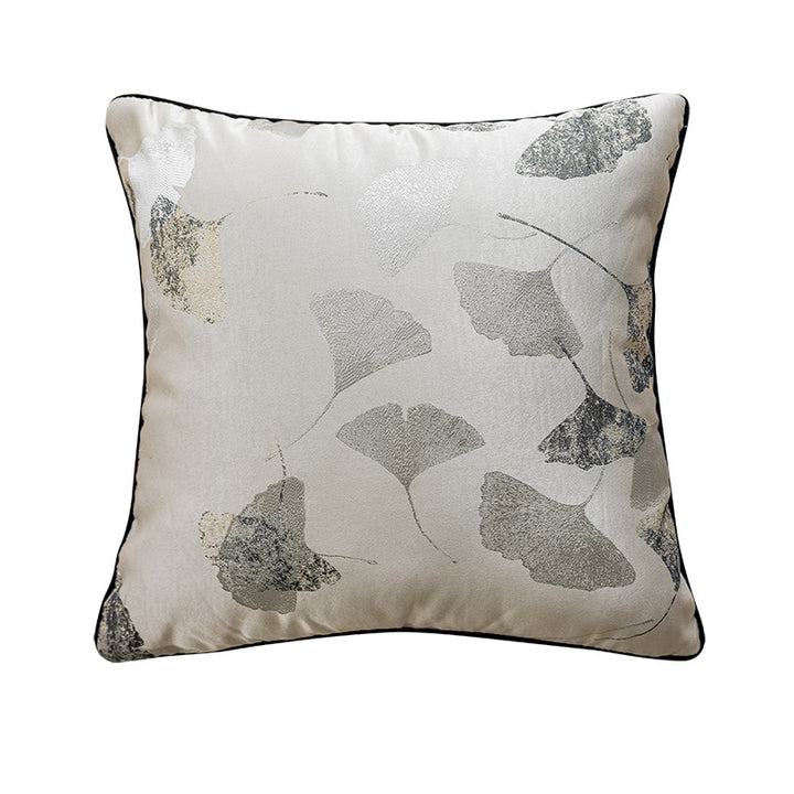 Elegant decorative cushion with silver stamping