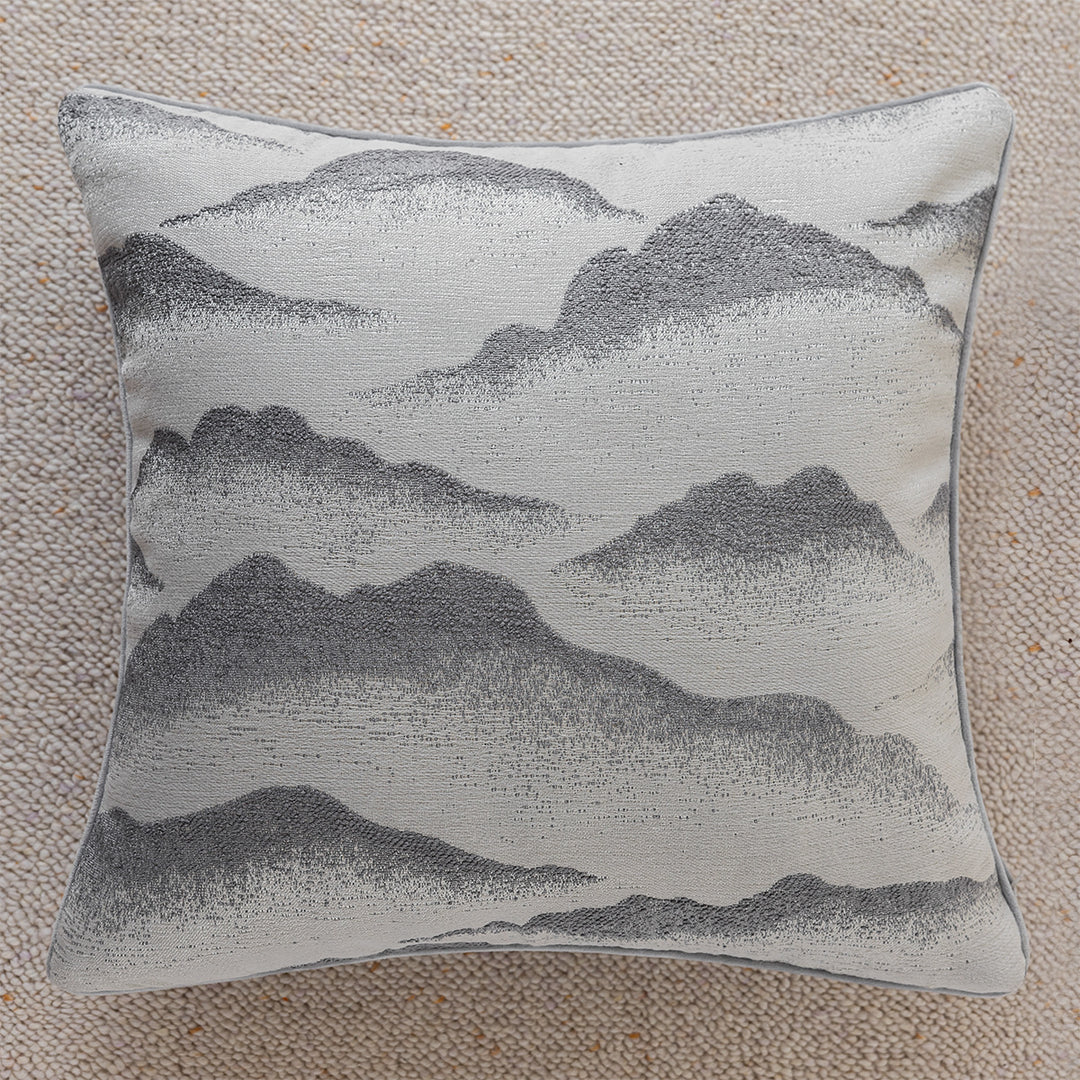 Artistic decorative pillow with cloud pattern