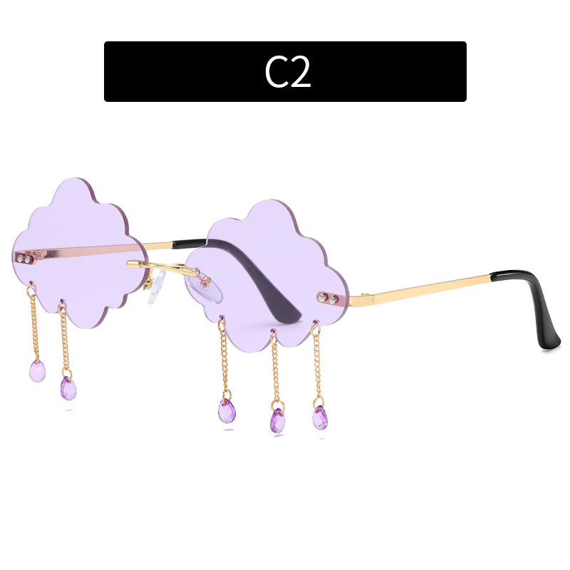 Artistic Cloud-Shaped Sunglasses