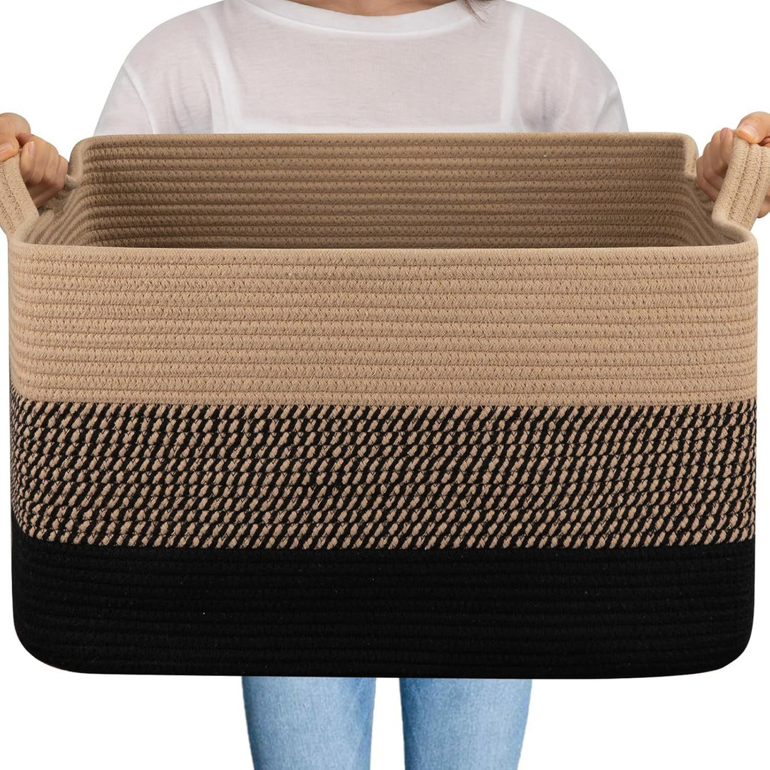 Women Versatile Storage Basket with Sturdy Handles Stornfield