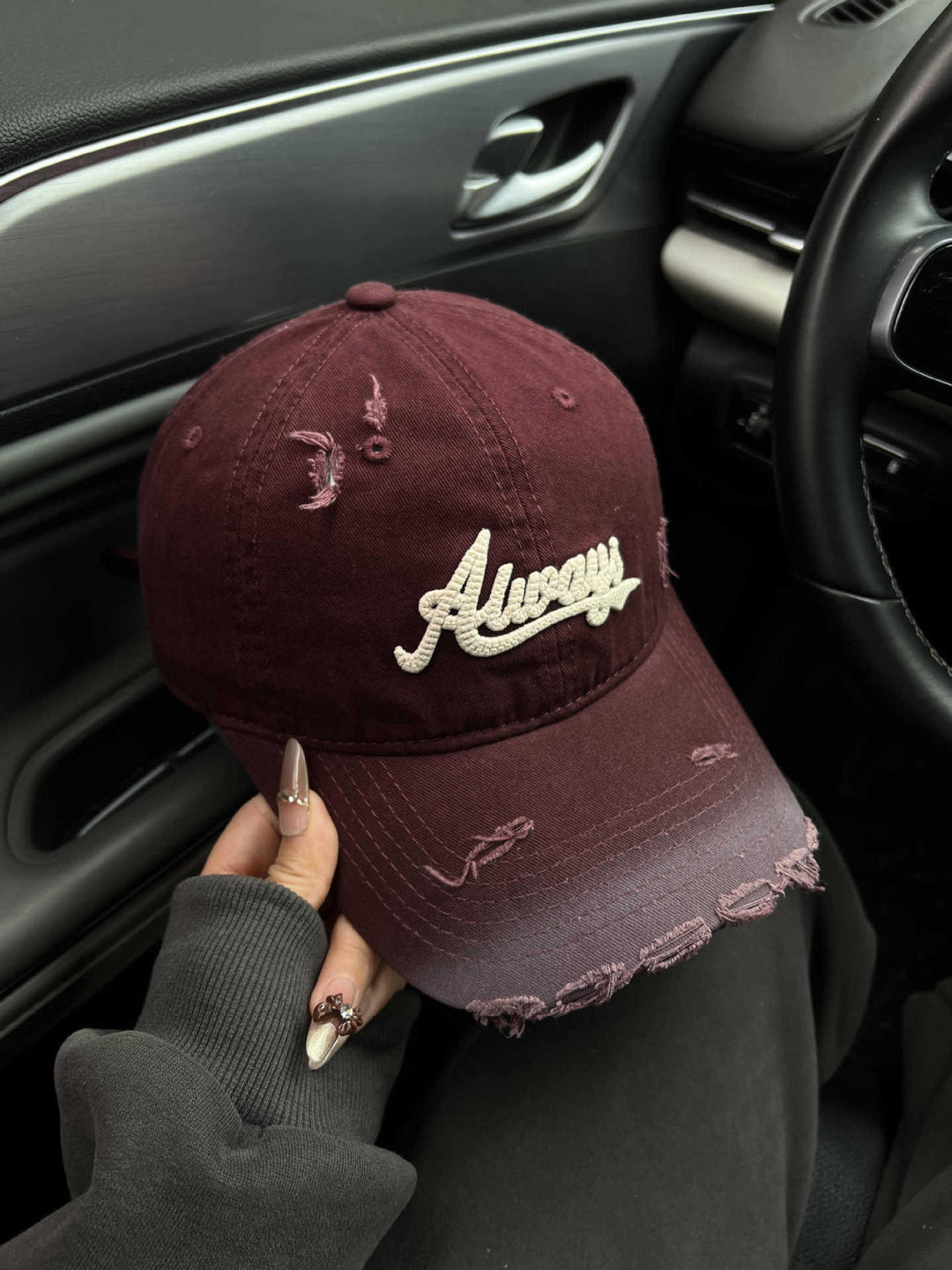 Women's Distressed Graphic Baseball Cap Stornfield