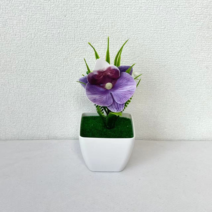 Small Potted Artificial Orchid Arrangement