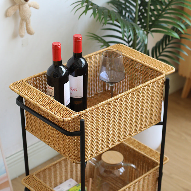 Unisex Rectangular Storage Basket made of high-quality wicker Stornfield