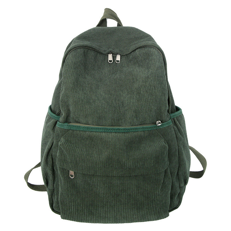 Cozy Corduroy School Backpack Stornfield