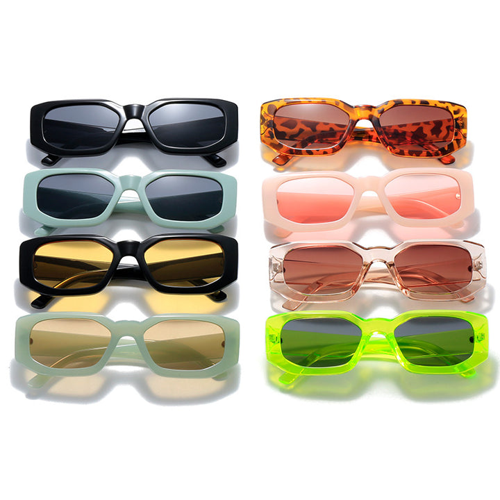 Ladies' fashionable square sunglasses with distinctive Stornfield frame