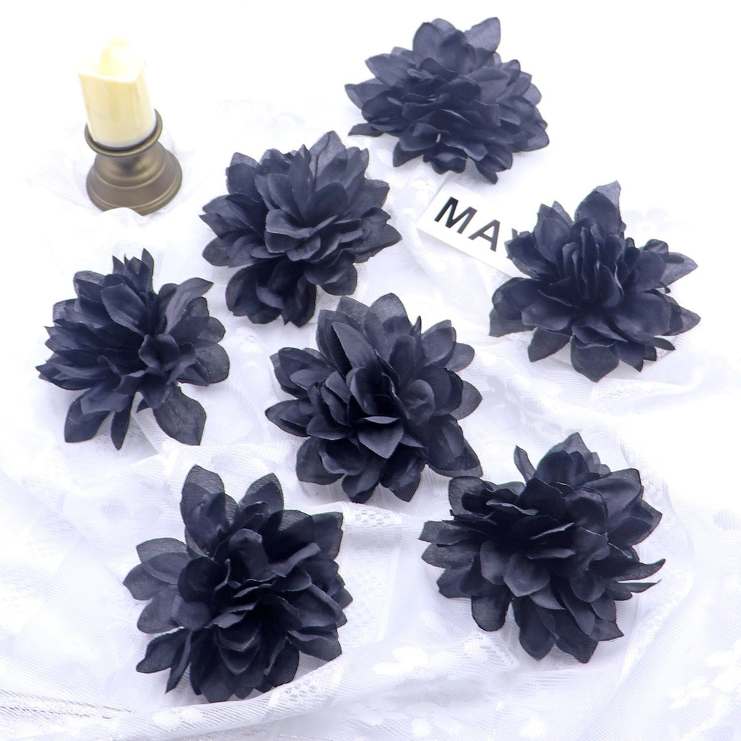 Set of delicate fabric rose hair clips for bridal and festive hairstyles
