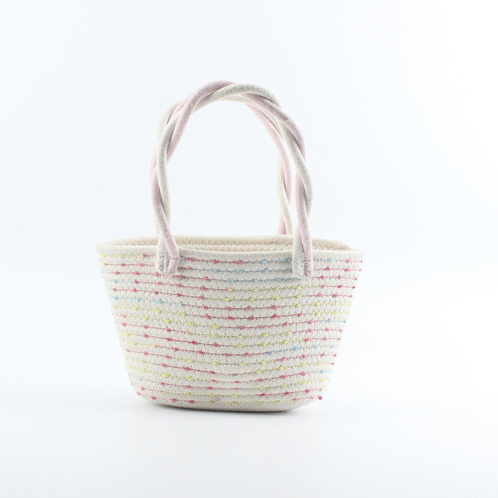 Fashionable straw bag with colorful accents Stornfield