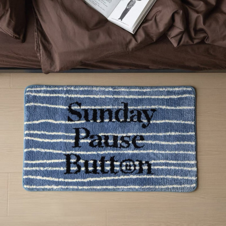 Decorative Striped Bath Mat for Bathroom