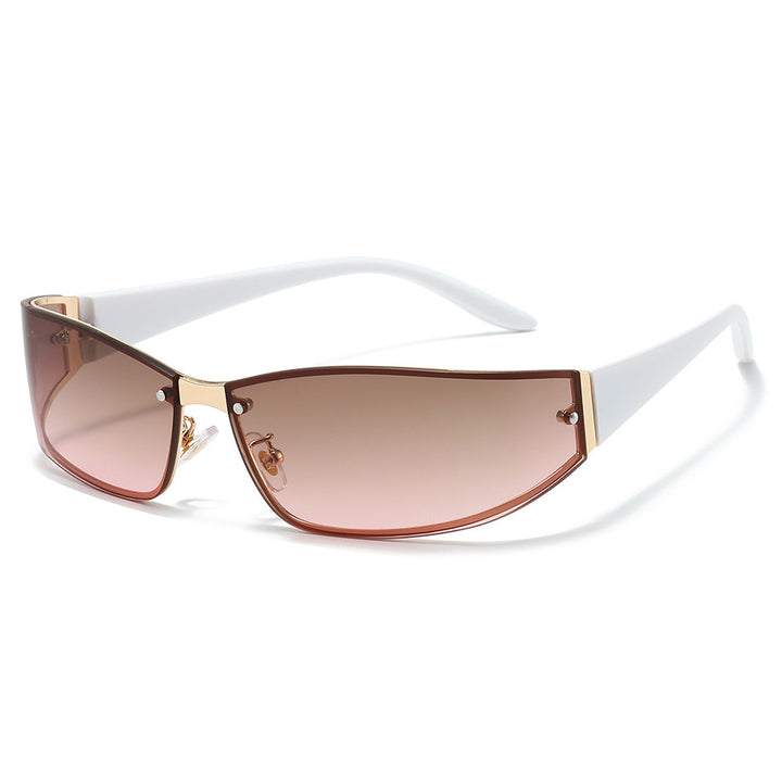 Sleek Cat-Eye Shield Sunglasses Stornfield