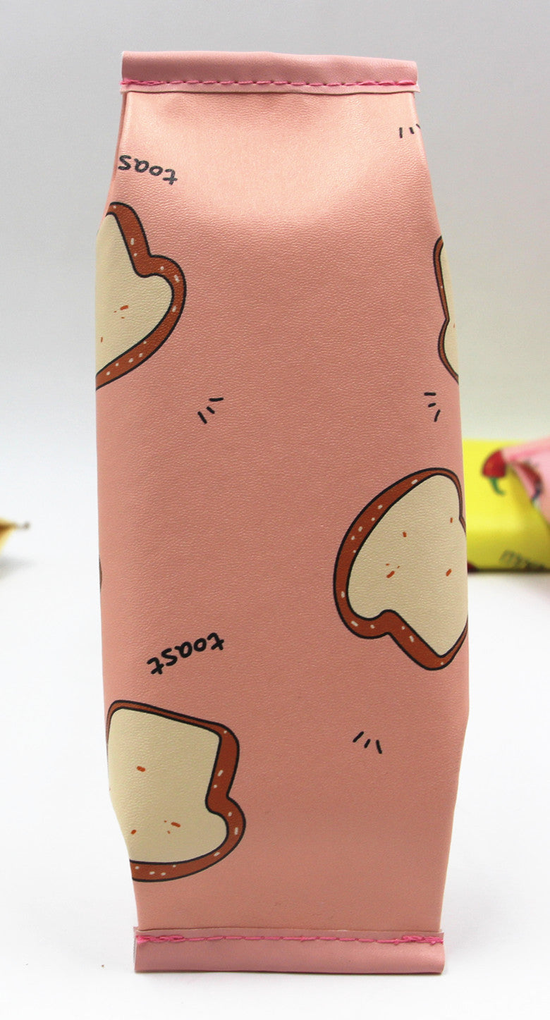 Cute Bread-Themed Zippered Pencil Case Stornfield