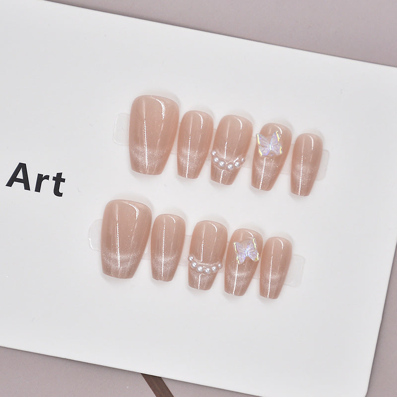 Glamorous Heart-Themed Press-On Nail Set Stornfield
