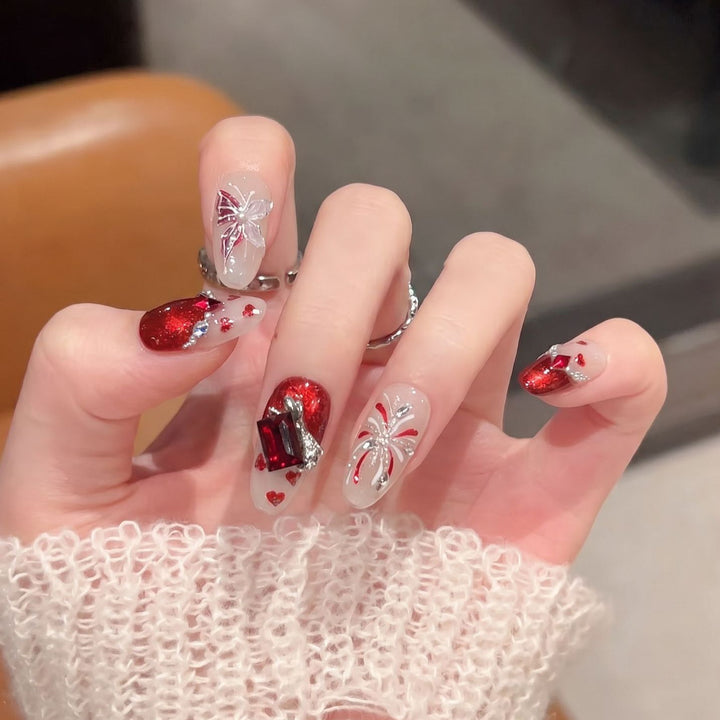 Decorative Themed Press-On Nail Set Stornfield
