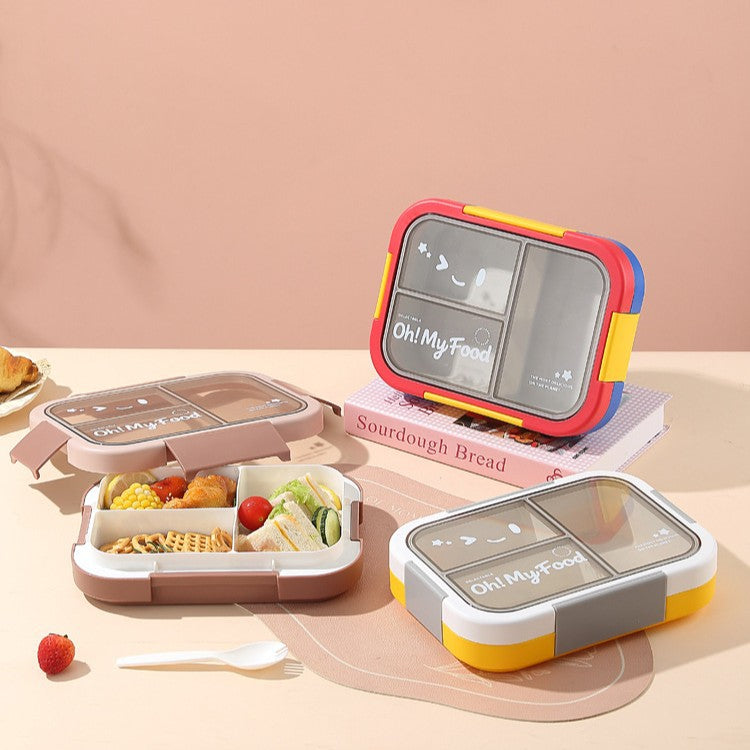Multi-Compartment Leak-Proof Food Storage Container