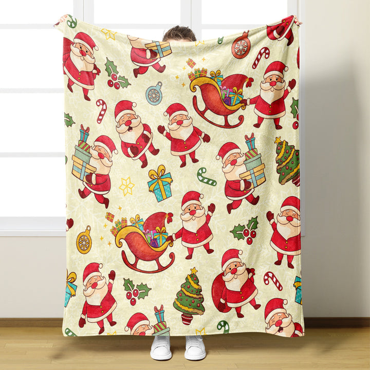 Christmas-Themed Throw Blanket