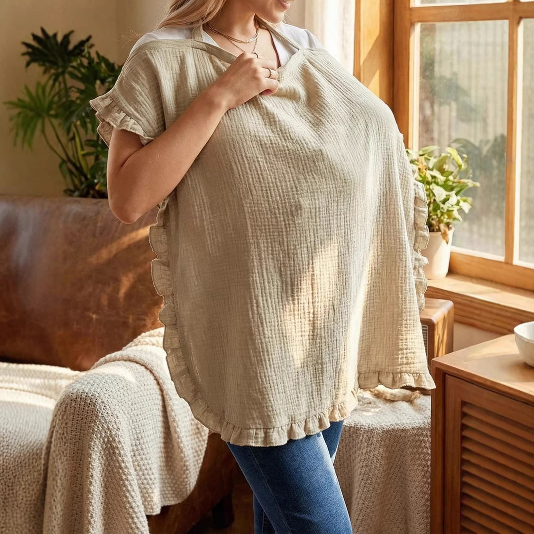 Stylish Ruffled Cotton Cooking Apron Stornfield