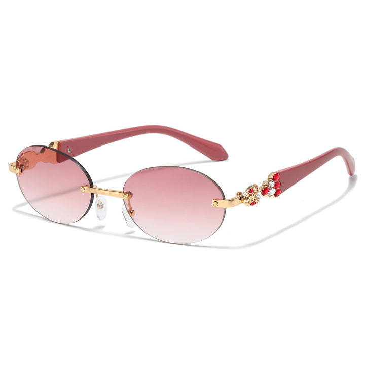 Fashion-Forward Decorative Oval Sunglasses Stornfield