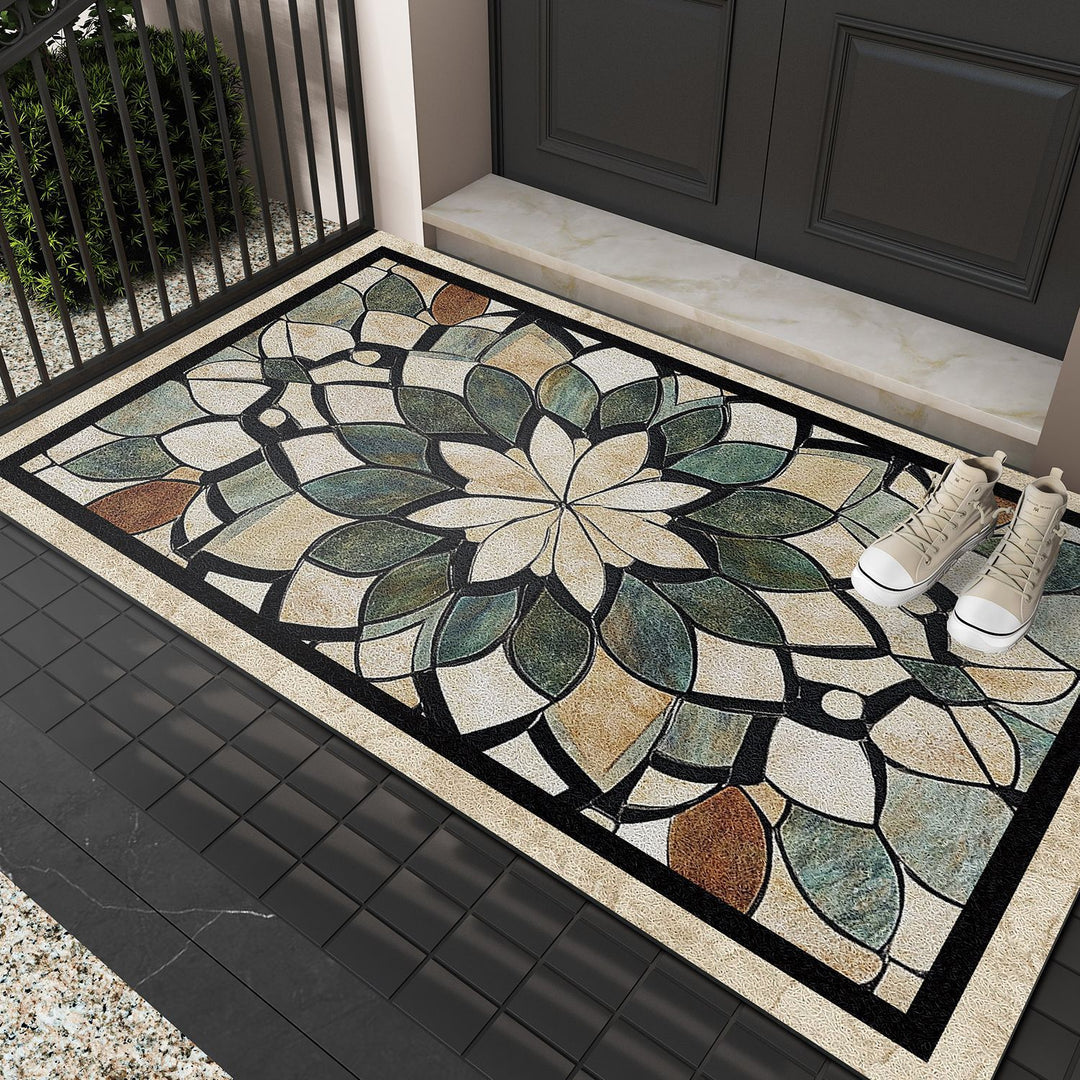 Cheerful Bird-Themed Welcome Mat