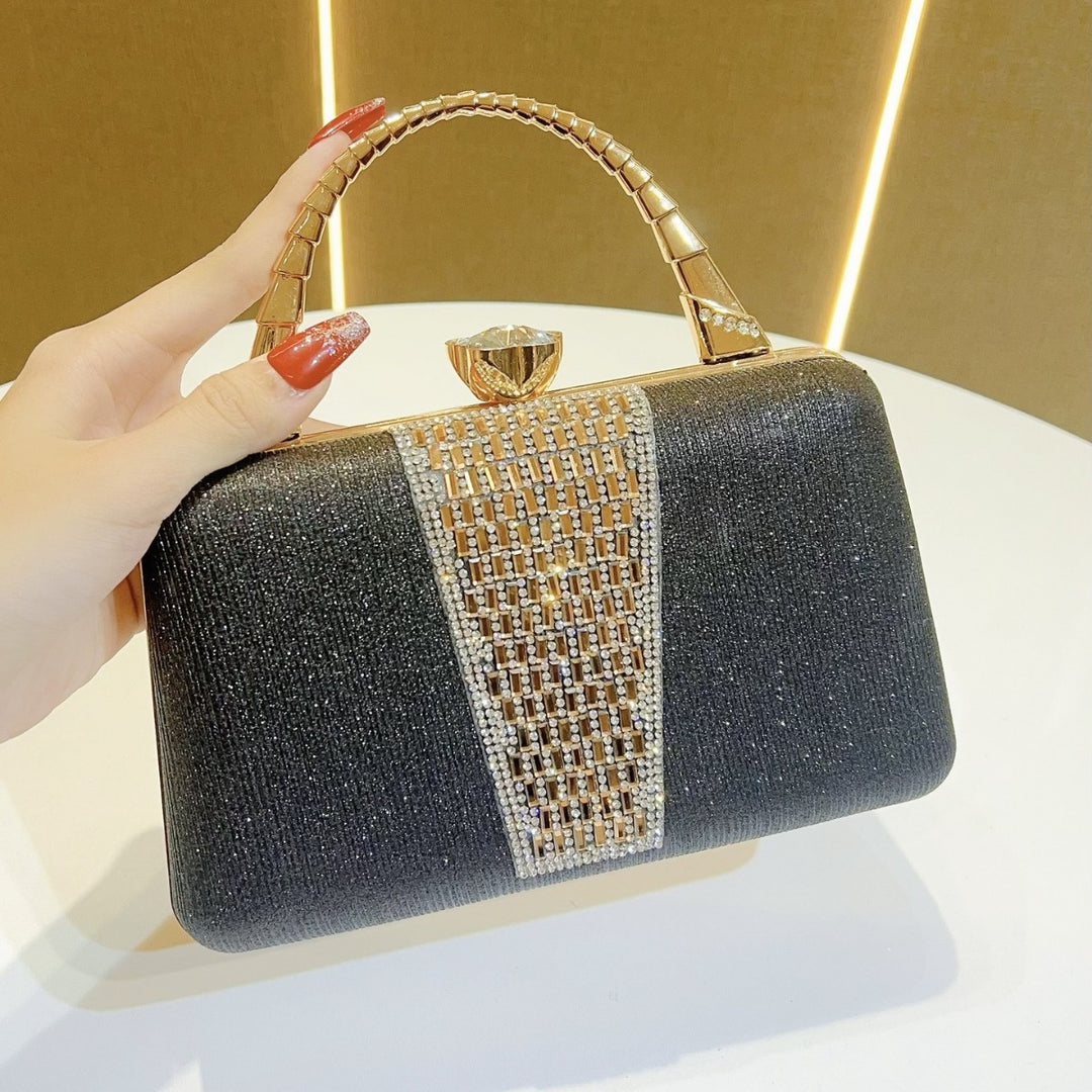 Evening Handbag with Crystal Detailing