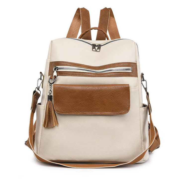 Multi-Functional Faux Leather Backpack Stornfield
