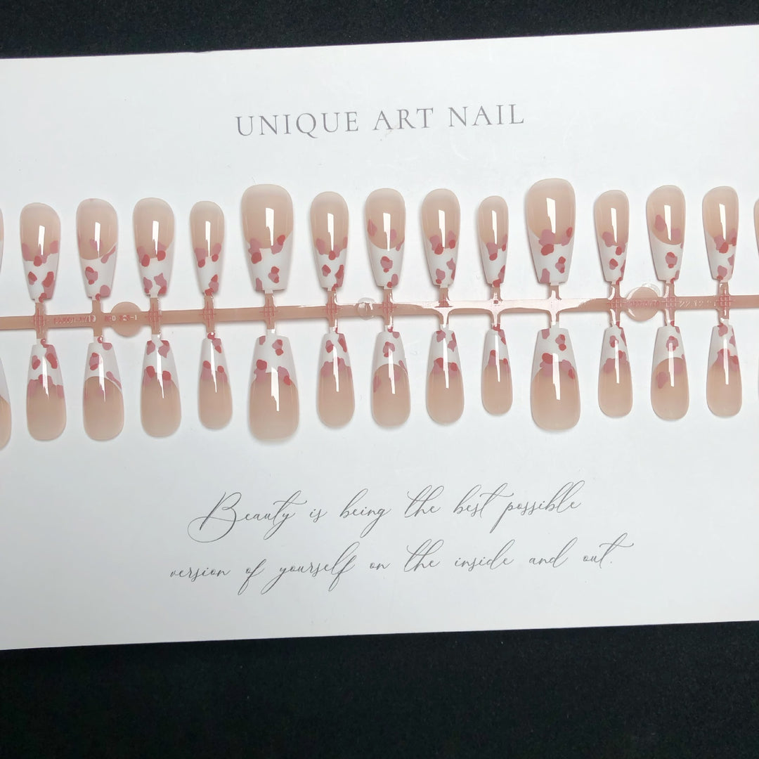 Floral Accent Press-On Nail Art Set