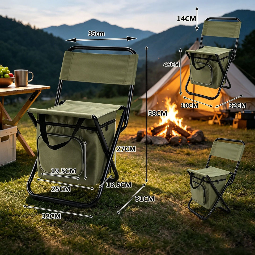 Portable Folding Cooler Chair Stornfield