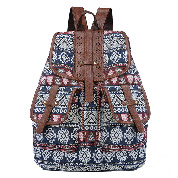 Bohemian Ethnic Print Backpack Stornfield