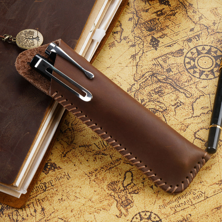 Leather Pencil Roll Case
